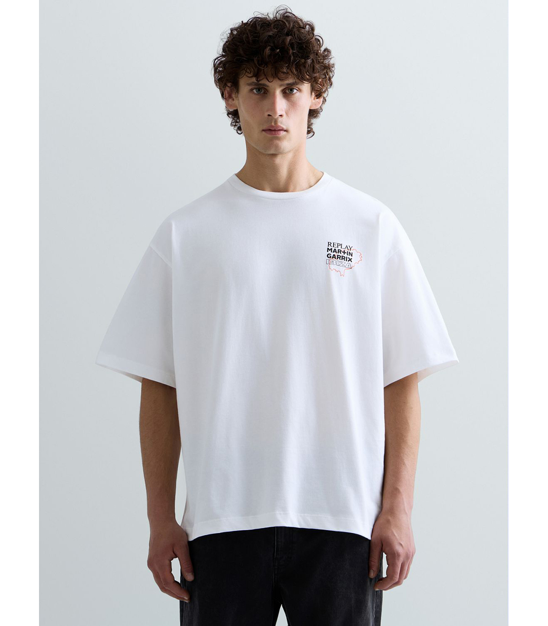 REPLAY &times; MARTIN GARRIX グラフィックTEE IBIZA ISLAND 詳細画像 ホワイト 3